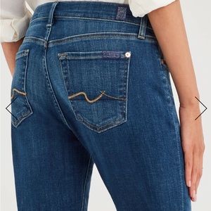 7 For All Mankind Josephina Skinny Boyfriend Cut Size 28